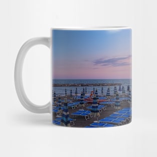 Sunset Blue Pink Sky Colors Beach Summer Relax Travel Italy Mug